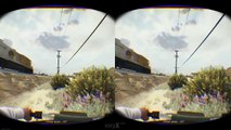 Oculus Rift DK2 - GTA V - Motorcycle Jump Onto Train - Shooting Birds w/Explosive Rounds!!
