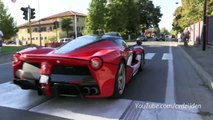 Ferrari LaFerrari on the road!   Sound!