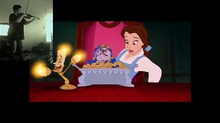 Disney La Belle et la Bete par Nelly Loustau , Violin-art