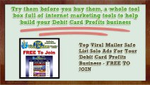 Free Trial Marketing Tool Leads For Debit Card Profits Business