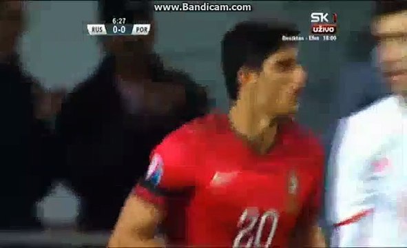 Goncalo Guedes Fantastic Chance Russia 0-0 Portugal 14.11.2015 HD