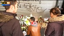 Attentats de Paris: scènes de recueillement devant le Petit-Cambodge à Paris
