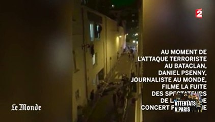Attaque au Bataclan : la fuite des spectateurs filmée par un témoin