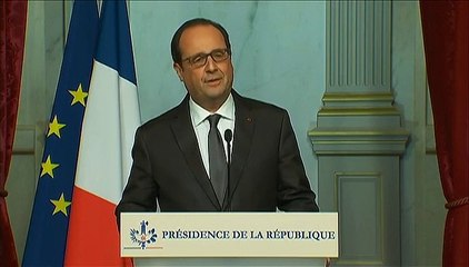 François Hollande accuse le groupe Etat islamique d'avoir commis "un acte de guerre"