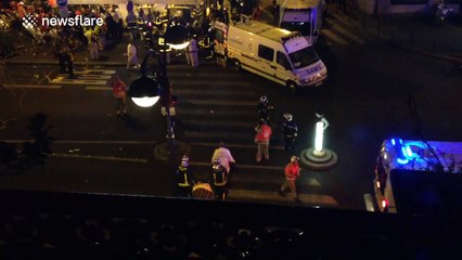 Cafe becomes makeshift first aid centre