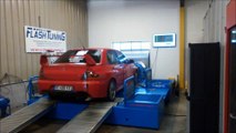 Passage au banc MITSUBISHI EVO 9 Gros turbo 404cv by Flashtuning.fr