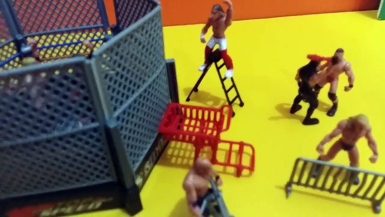 WWE Cage Match Raw HeavyWeight Championship | WWF Wresting Cartoons For Children