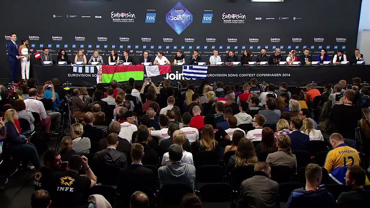 Eurovision Song Contest 2014. Second semifinal finalists press-conference. Teo from Belarus