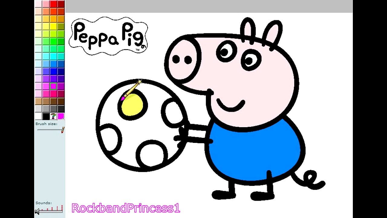 Peppa Pig Paint And Colour Games Online - Peppa Pig Painting Games - Peppa Pig Colouring Games