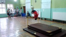 wf w Smolicach - lekcja gimnastyki - skoki tygrysie