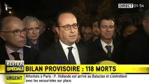 François Hollande-Fusillade au Bataclan (Paris - 13 novembre 2015)