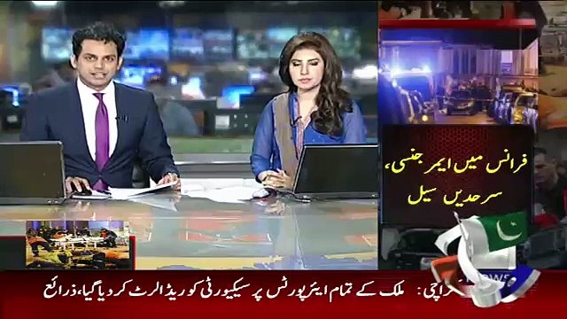 Geo News 9pm Bulletin – 14th November 2015