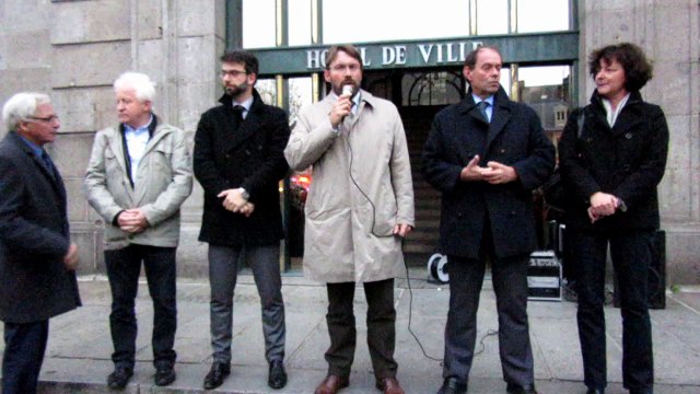 Rassemblement. Discours du maire d'Avranches