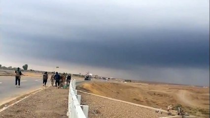 Terrifying car bomb shock wave caught on video in Iraq