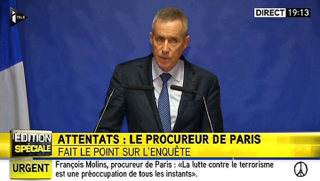 Attaques à Paris : le procureur de la République retrace l'intégralité des événements