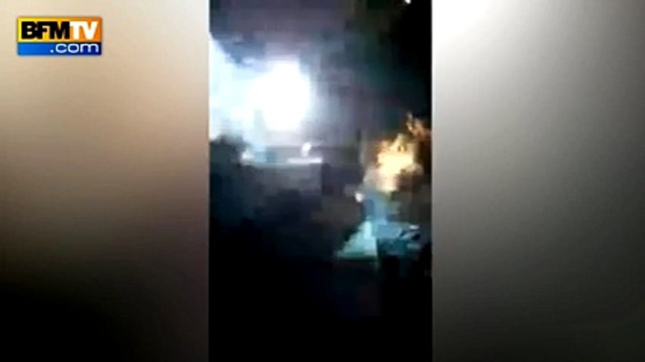حصري : فيديو من دخل مسرح في باريس لحظة حصول الهجوم !!!
