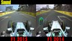 F1 2015 VS F1 2014 Nico Rosberg Onboard Brazil Pole Lap Comparison