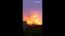 SPECTACULAR Explosion! Huge Explosion at Chinese PetroChemical Plant (CAUGHT ON CAMERA)