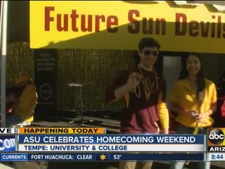 Saturday celebrations in Tempe for ASU homecoming