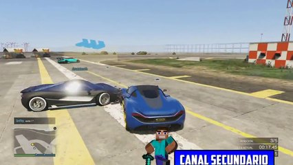 UFFF! SUPER GIGANTE!!! - Gameplay GTA 5 Online Funny Moments (Carrera GTA V PS4)