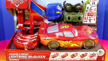 Descargar video: Disney Pixar Cars Design & Drive Lightning McQueen Piston Cup World Grand Prix Radiator Sp