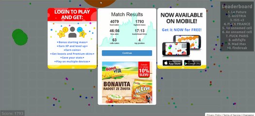 agar.io 732 highscore