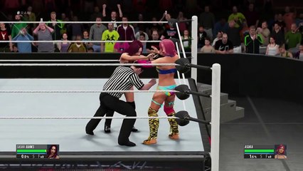 Sasha Banks vs Asuka (LEGEND Difficulty) WWE 2K16 PS4