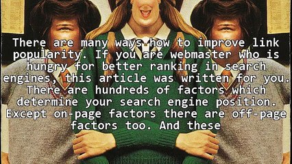 The Best Way How To Improve Link Popularity