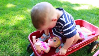 Baby Alive BABY ATTACK 6 Worlds Biggest CRAZY Wild Baby Stroller CRASH Baby Alive Boo Boo