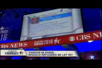 Twitter asks a stupid-ass question about screening refugees, #Hillary is like "Yeah, we'll screen them."