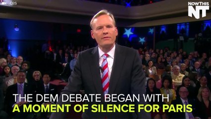 The Dem Debate Begins With A Nod to Paris