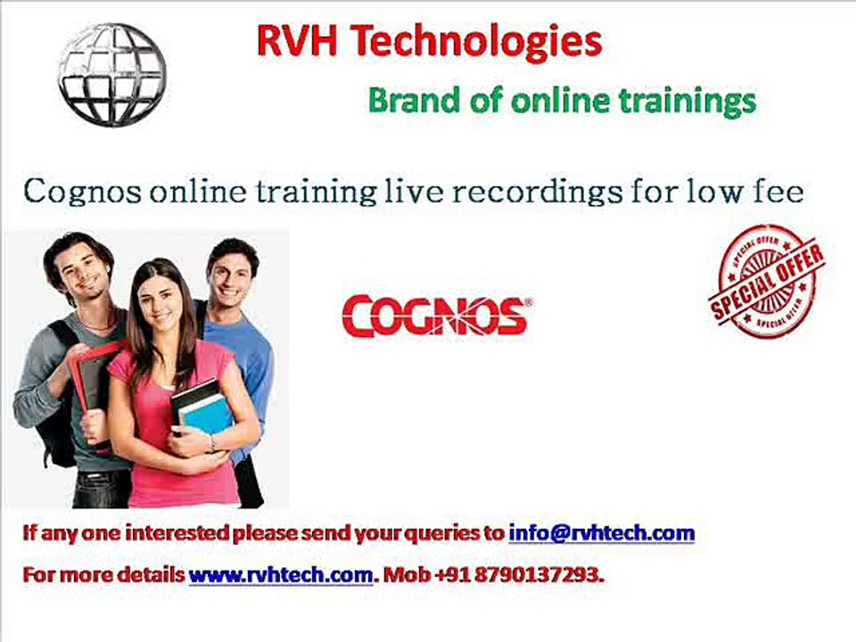 Cognos online training live recordings for low fee