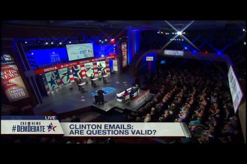 Hillary gets huge applause referencing her Benghazi hearing #DemDebate