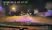 RAW: Dashcam Rolls As Drunk Driver Goes Airborne And Slams Into Police Cruiser