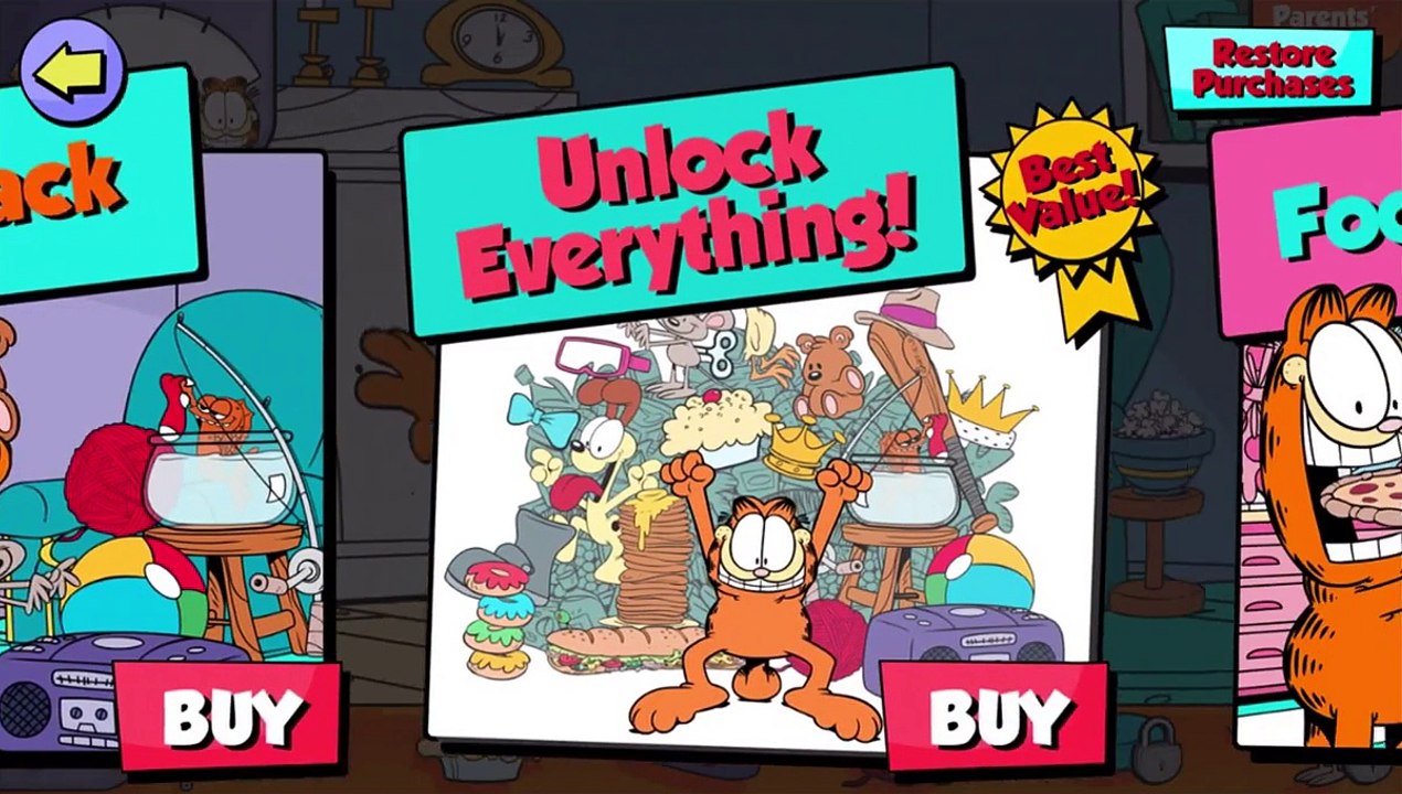 Garfield Living Large! Best App For Kids iPhone/iPad/iPod Touch