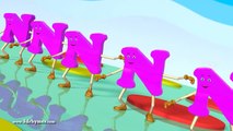 KZKCARTOON TV-Learn Letter N Song- 3d animation - Nursery Rhymes - Kids Rhymes - 3d Rhymes - for Children