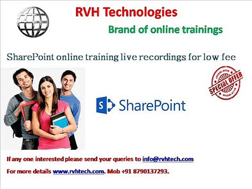 SharePoint online training live recordings for low fee