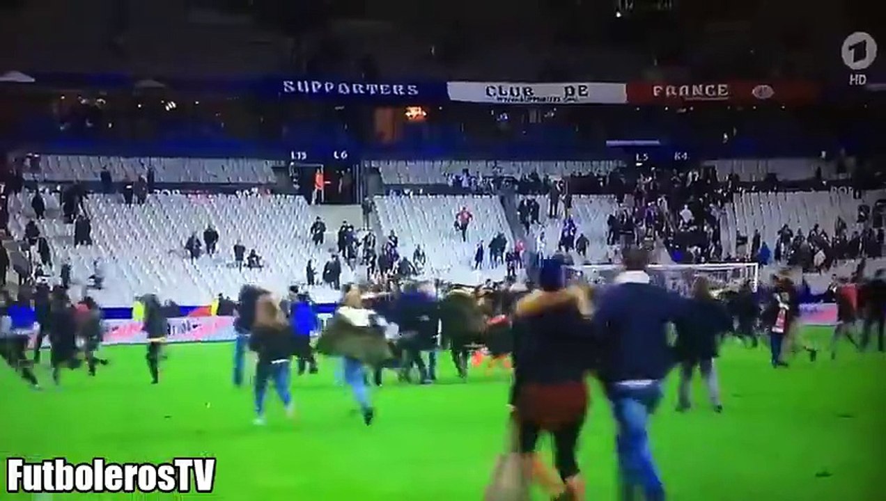 Terrorist attack in Paris Bomb Explosion during France vs Germany FULL VIDEO