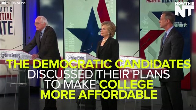 Democratic Candidates Debate Affordable College Plans