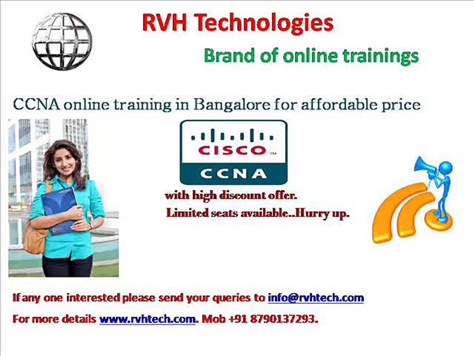 CCNA online training in banglore for affordable price