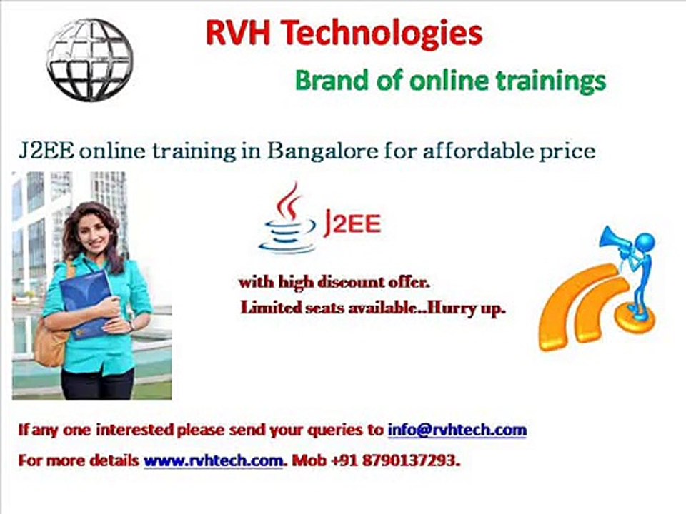 J2EE online training in banglore for affordable price
