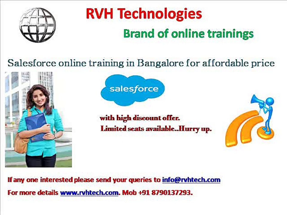 SalesForce online training in banglore for affordable price