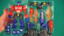 Transformers ELECTRONIC OPTIMUS PRIME HERO MASHERS | Kid Toys Games | PLAYSET | 2015