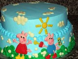 cupcake Bolos Peppa Pig decorados para festa infantil bolo