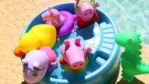 squirters Peppa Pig Bath Squirters Pool Party with George, Dinosaur and Suzy Sheep DisneyCarToys