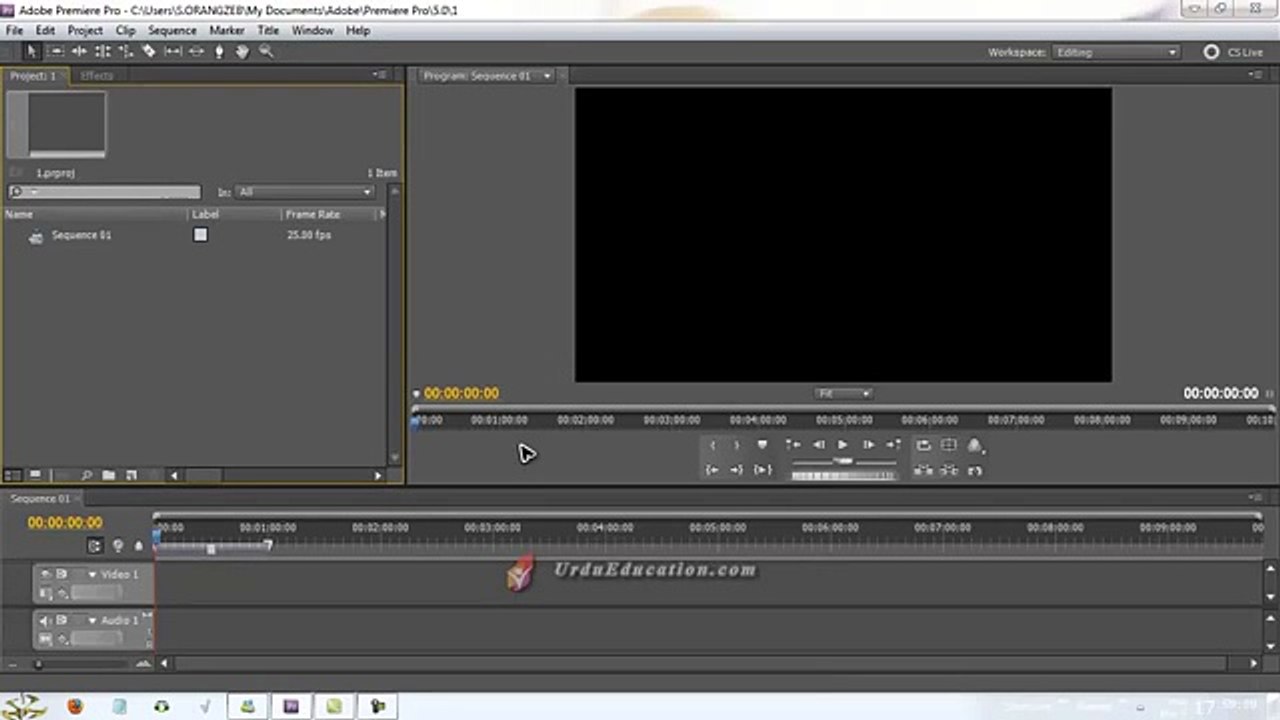 Adobe Premiere Pro Video Training in URDU Part 1
