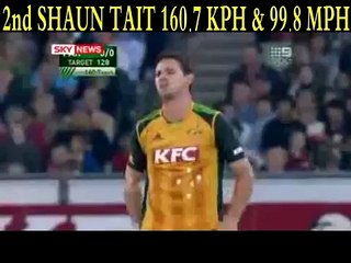 Fastest Ball ever in Cricket By Three Bowlers AKHTAR, TAIT & LEE