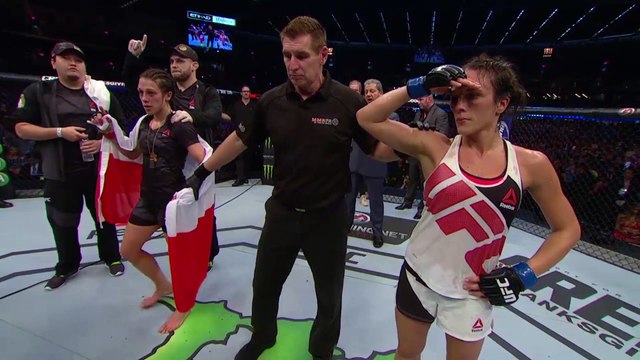 UFC 193: Joanna Jedrzejczyk and Valerie Letourneau Octagon Interviews