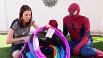 GIANT SURPRISE TOYS SPIDER WEB! Little Tikes Tunnel & Dome Climber ❤ Kids Surprise Eggs &