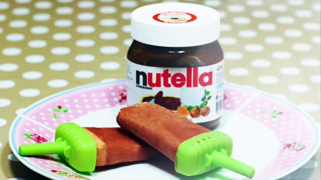 Summer Treats - Healthy Homemade Nutella Popsicles - Easy Nutella Recipe by HooplaKidz Recipes
